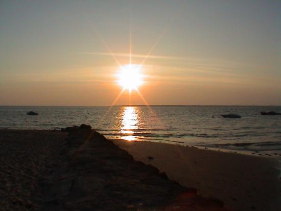 Coucher de soleil sur l'océan